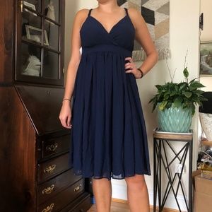 New York & Co Navy Blue Dress